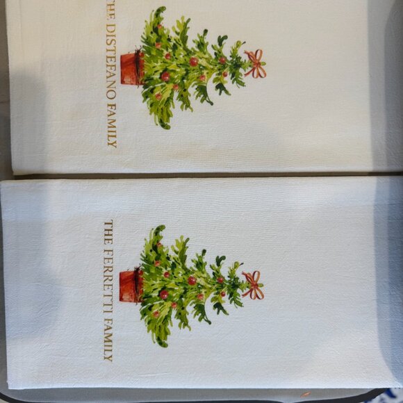 Personalized Christmas Flour Sack Towel - Picture 2 of 3